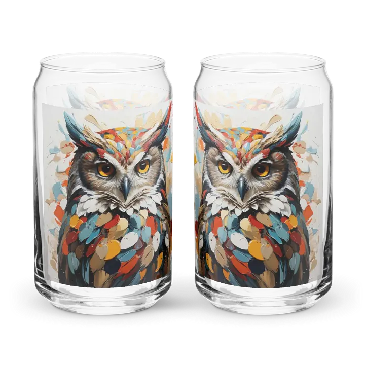 Twilight Guardian Owl Glass Can Sipper product image (1)