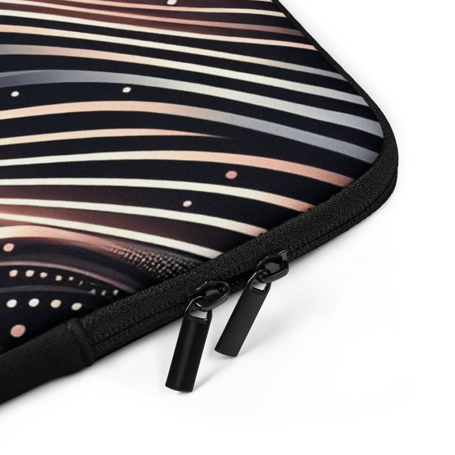 Zebra Waves Laptop Sleeve product image (4)