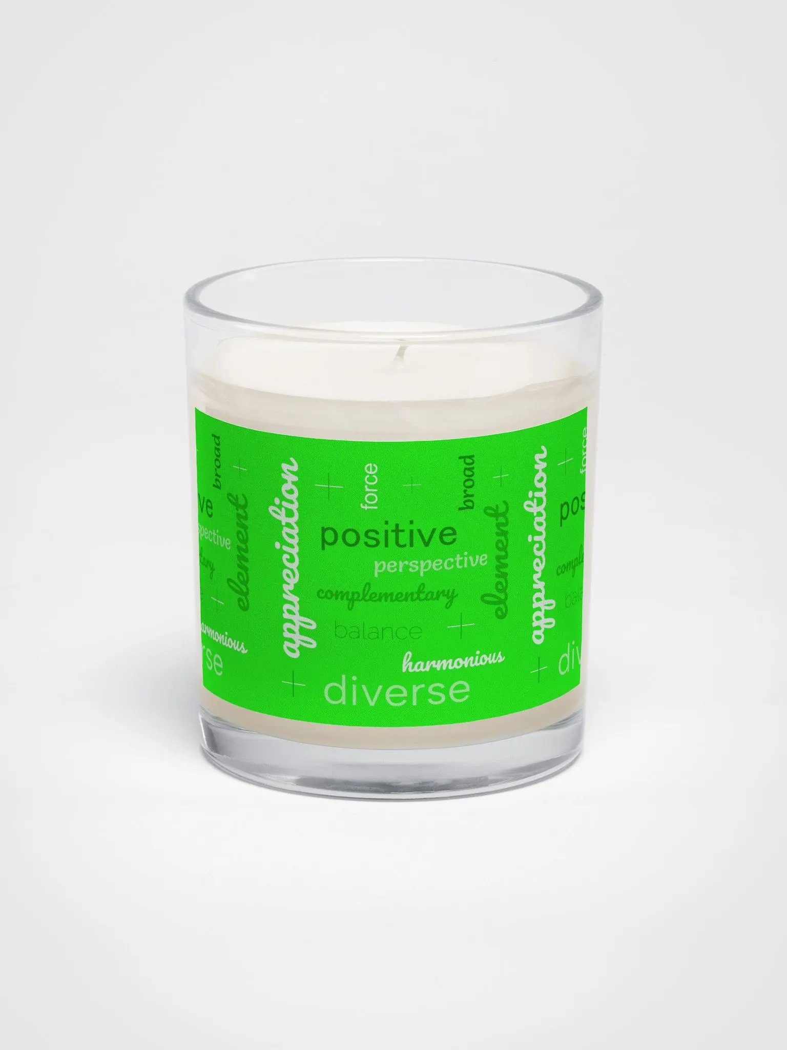 Positive and negative Soy Candle product image (1)