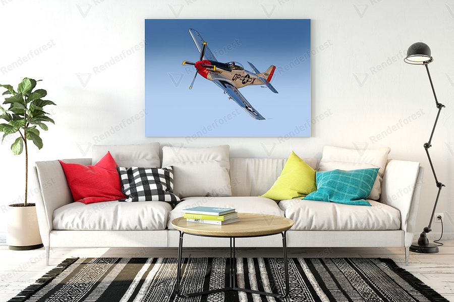 P-51 Mustang Sally Digital Printable Aviation Wall Art Pilot Gift product image (8)