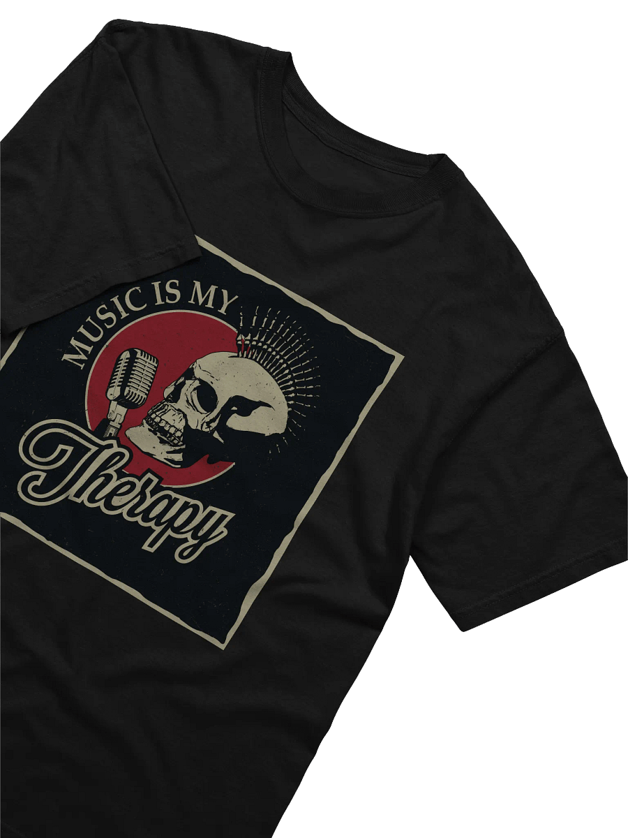 Music Therapy Skull Graphic T-Shirt product image (4)