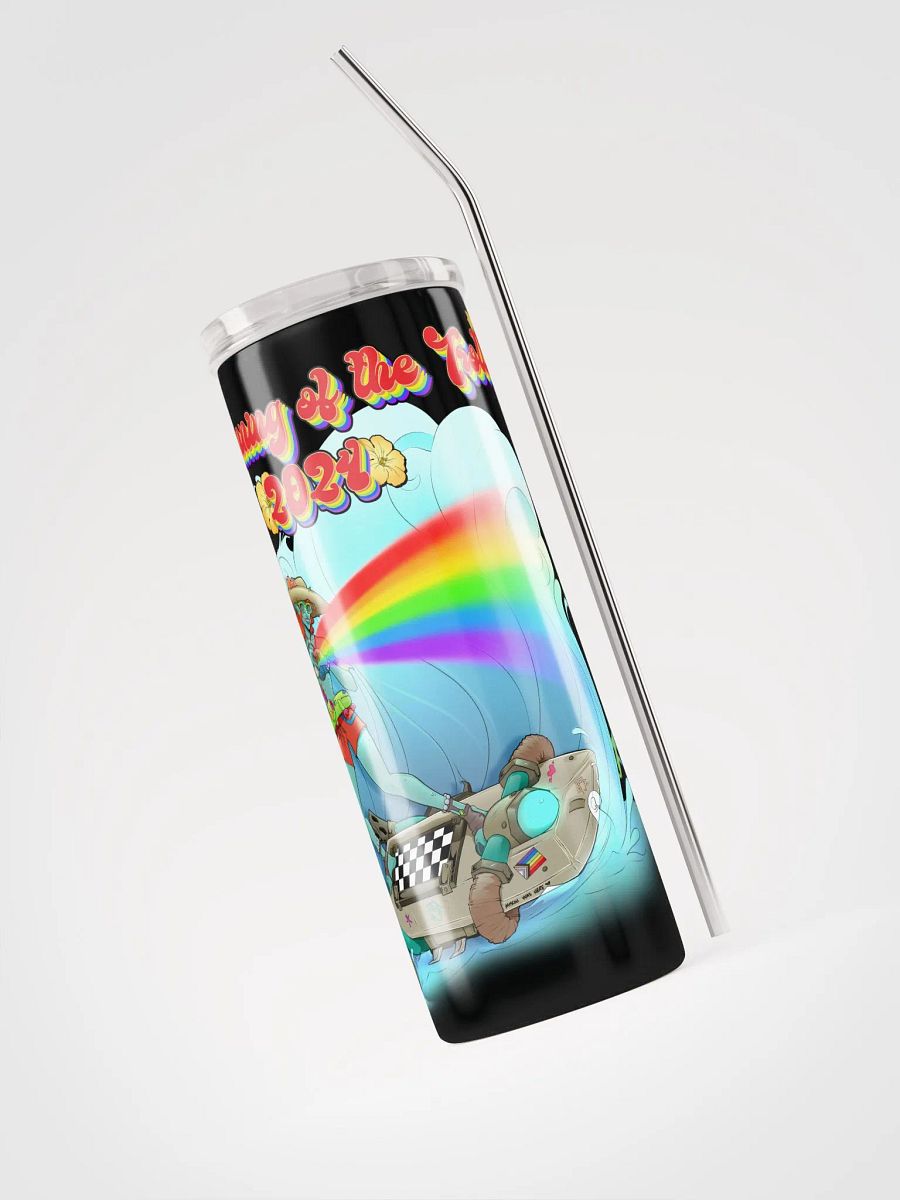 Running of the Trolls Rainbow Drinking Cup with Straw - by Mischi product image (5)