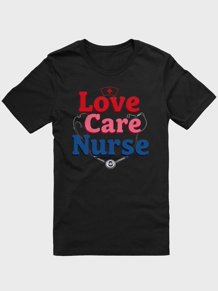 Nurse Love & Care Stethoscope T-Shirt product image (4)