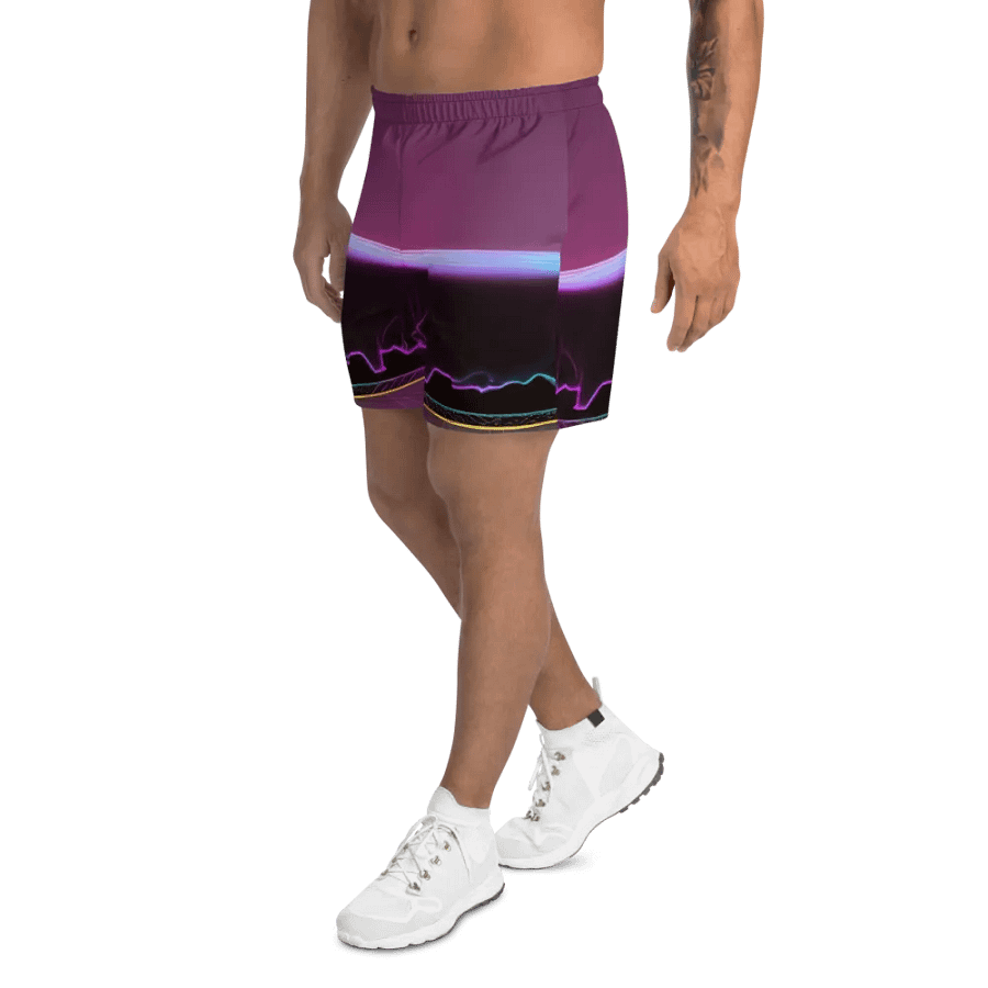 Blackknight513 All-Over Print Athletic Long Shorts product image (9)