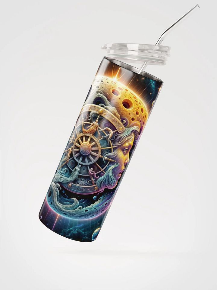 Stainless Steel Tumbler: Cosmic Face of the Moon product image (2)