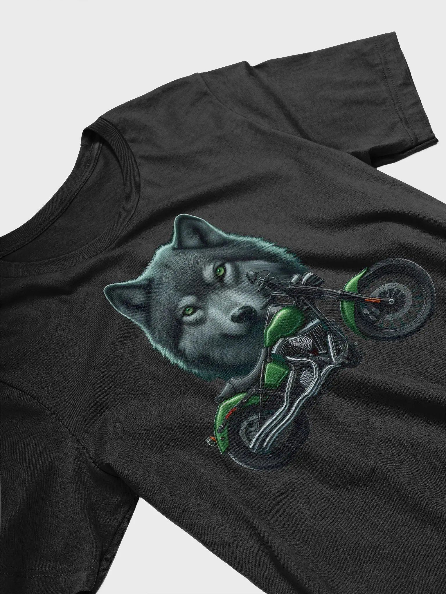 Motorcycle and Wolf - Unisex T-Shirt #12 product image (3)
