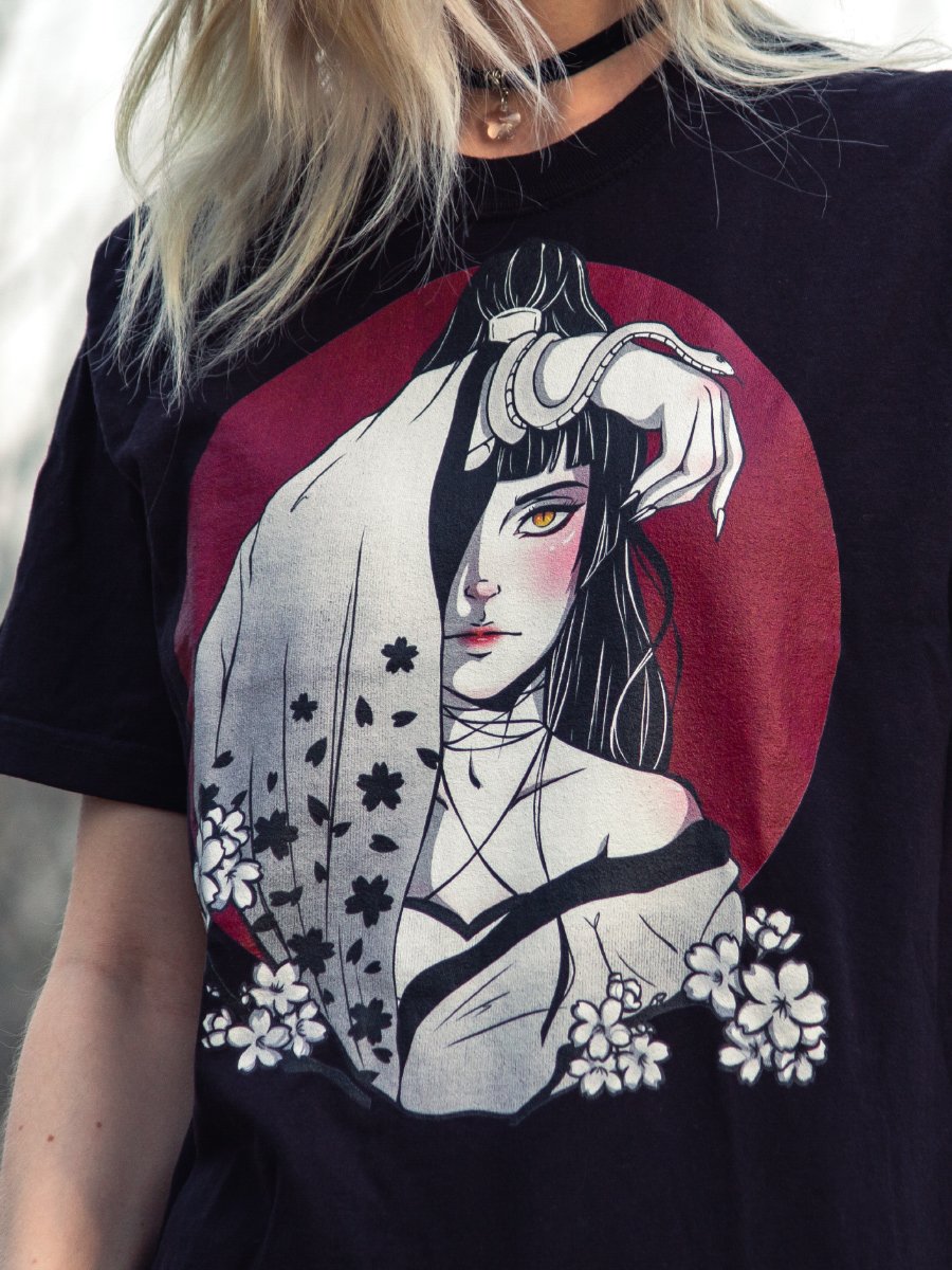 Shadow Bloom T-Shirt (Black) product image (4)