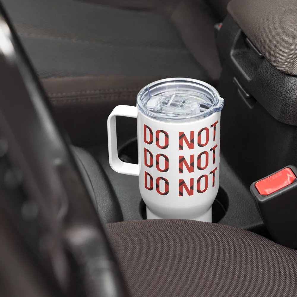 Warning Grid Travel Mug product image (8)