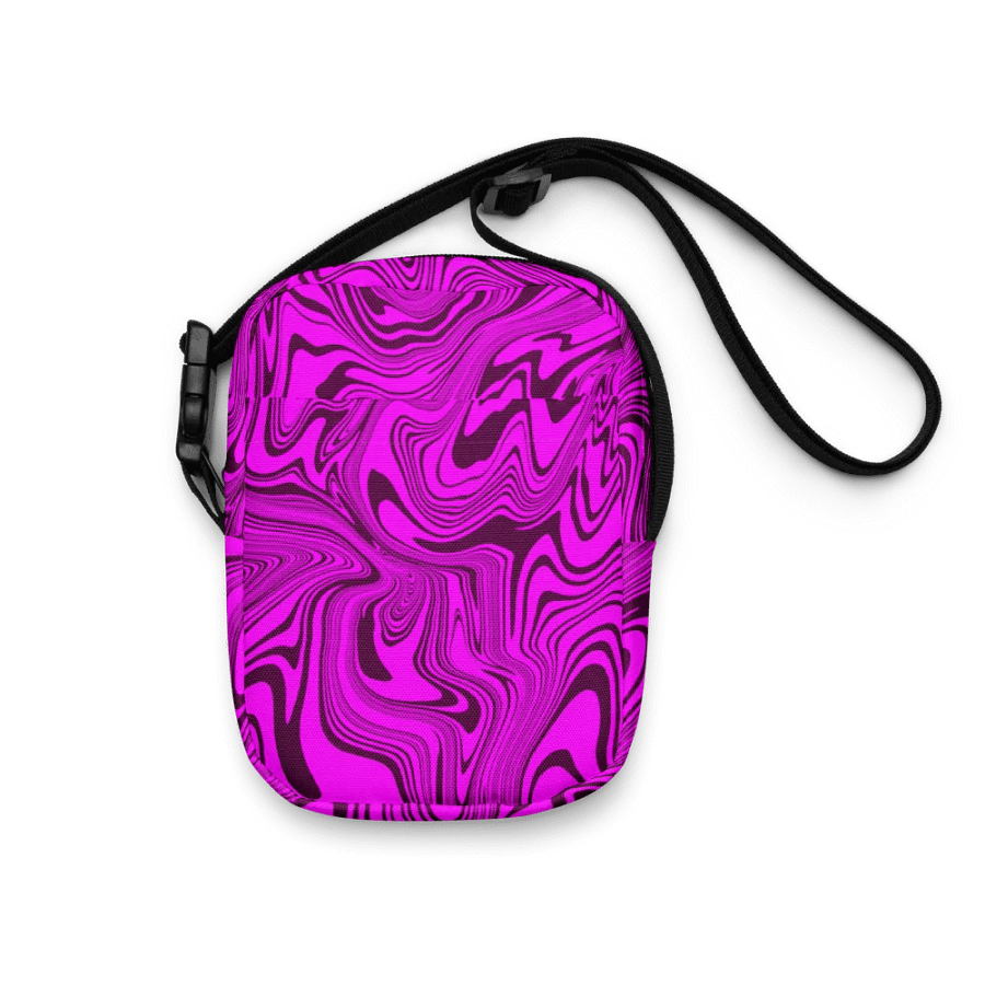 Utility Crossbody Bag - Abstract Purple Swirls product image (9)