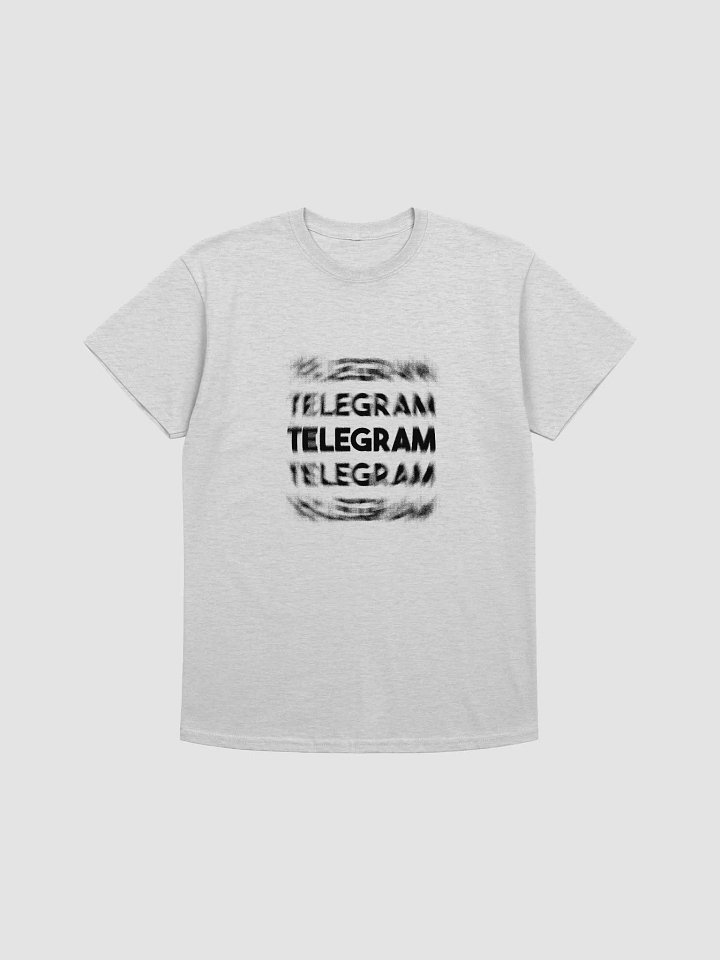 Camiseta TELEGRAM con texto borroso negro product image (2)