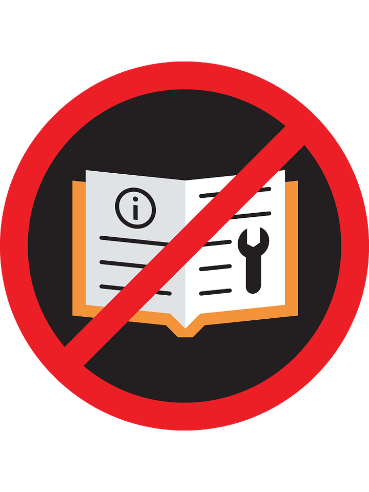 Didn't Read the Manual (de)Merit Badge product image (1)