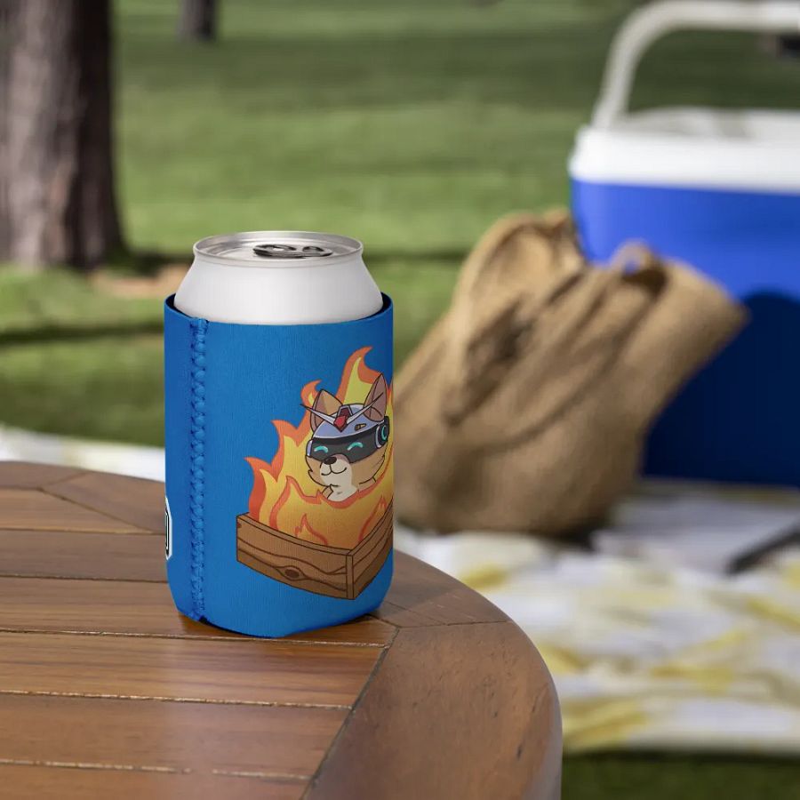 Burning Taku Koozie Can Cooler product image (6)