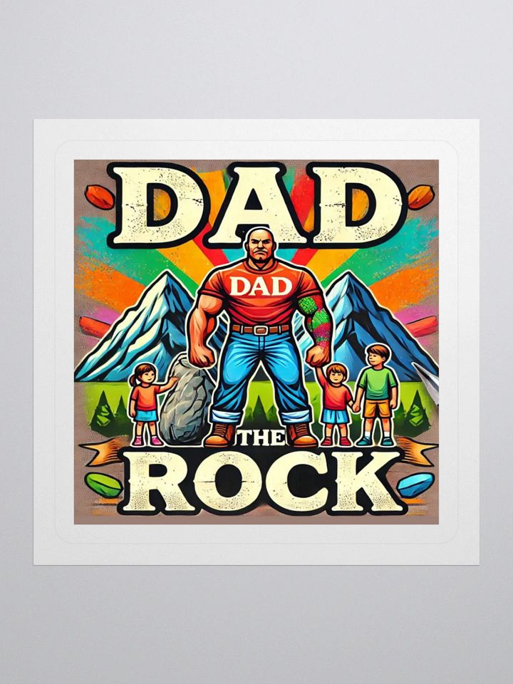 DAD THE ROCK: Kiss Cut Sticker Set product image (1)