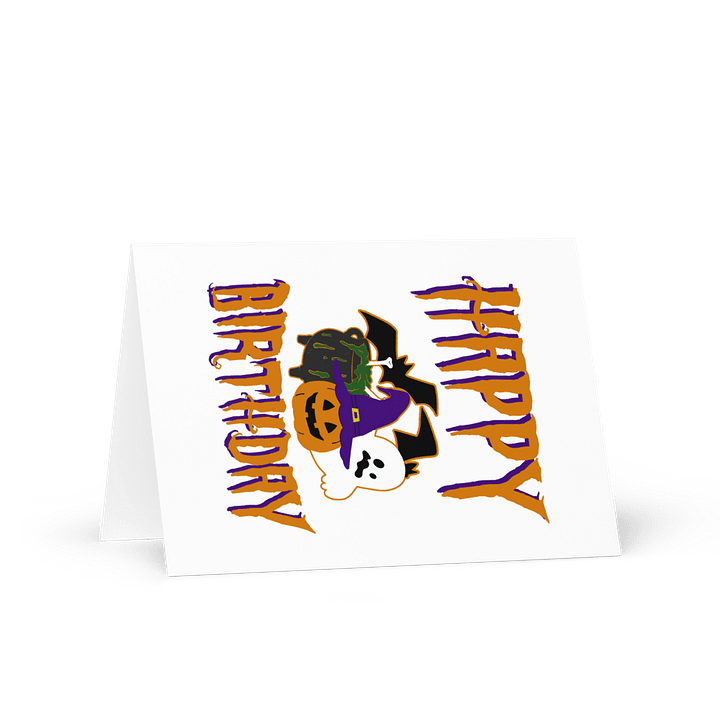 Happy Birthday (Halloween) Birthday Card 5" x 7" product image (1)