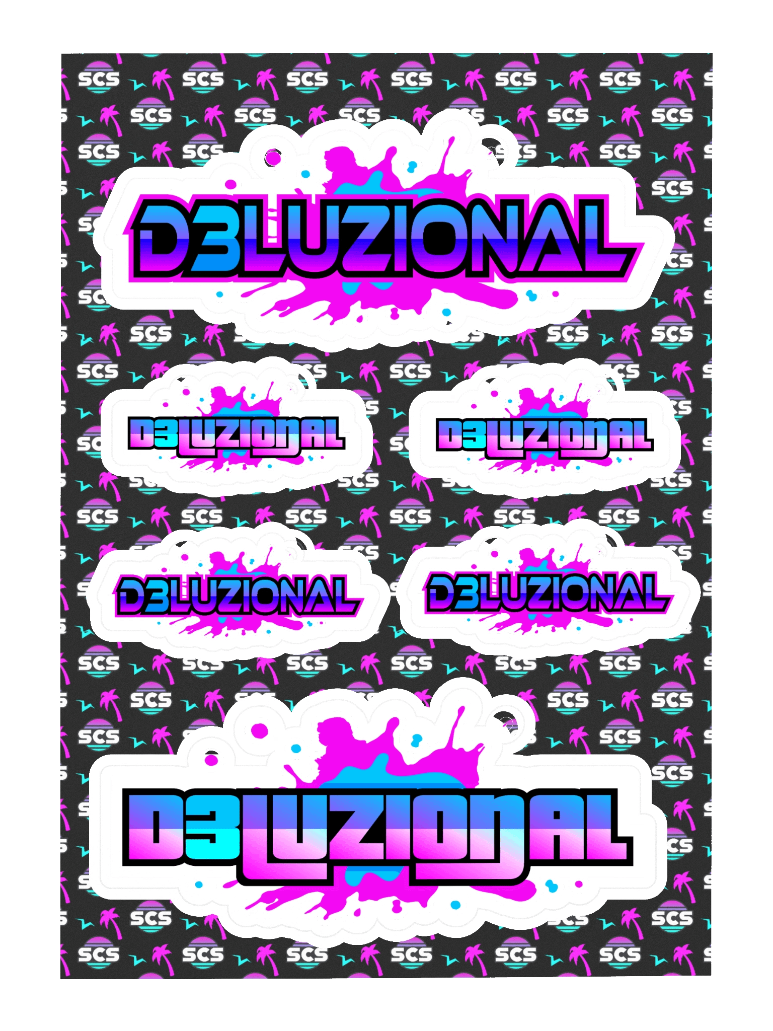 DJ D3LUZIONAL STICKER SHEET product image (3)