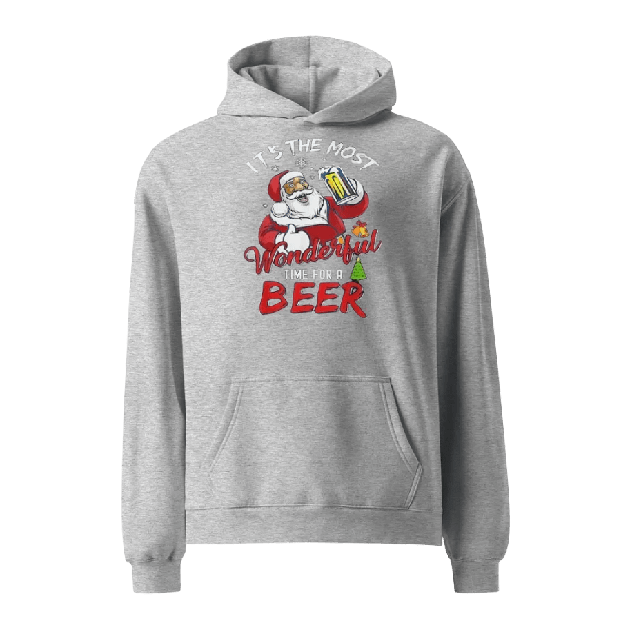 Santa’s Holiday Cheers AS Colour Unisex Premium Oversized Hoodie product image (1)