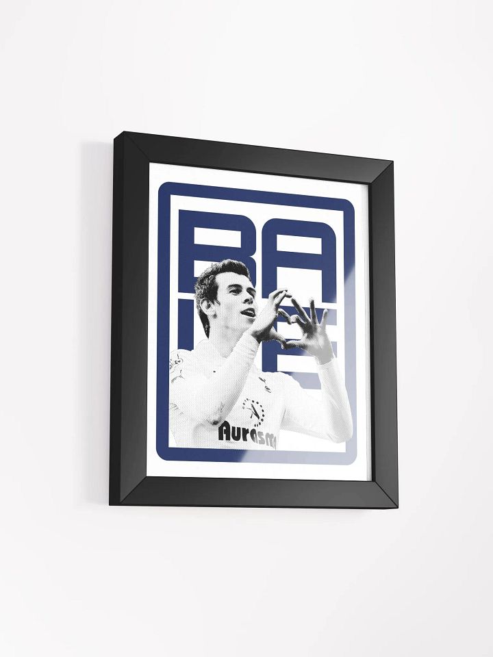 Gareth Bale BW Tottenham Hotspur Name Art Framed Print product image (2)