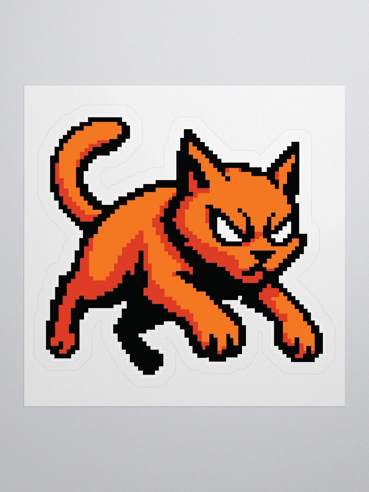 Pixel Purrfection Kiss Cut Stickers product image (1)