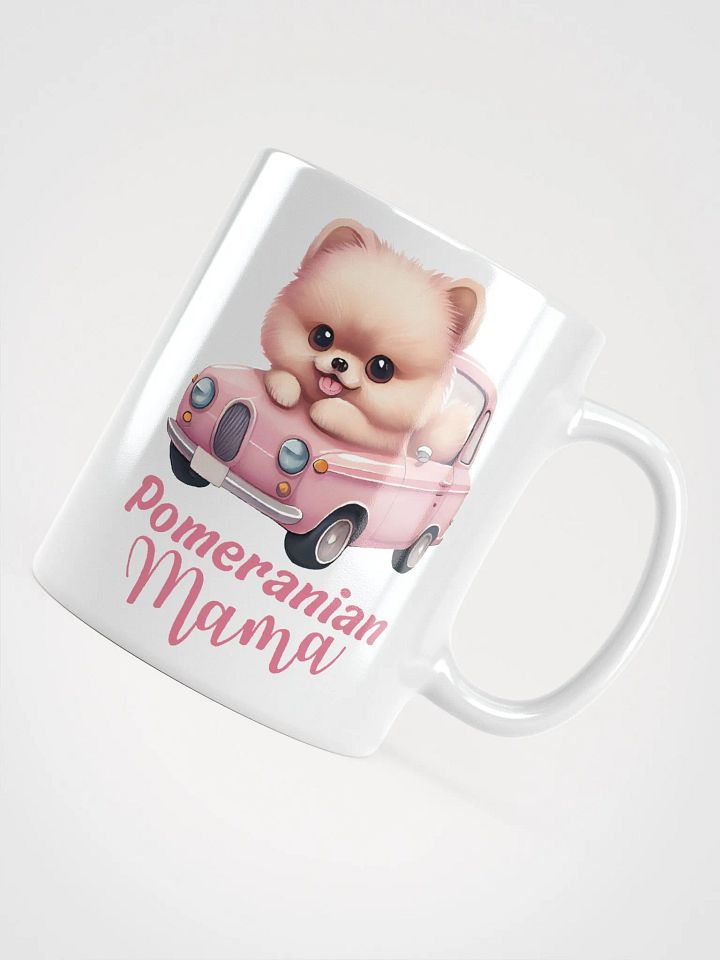 Pomeranian Mama White Glossy Mug product image (1)