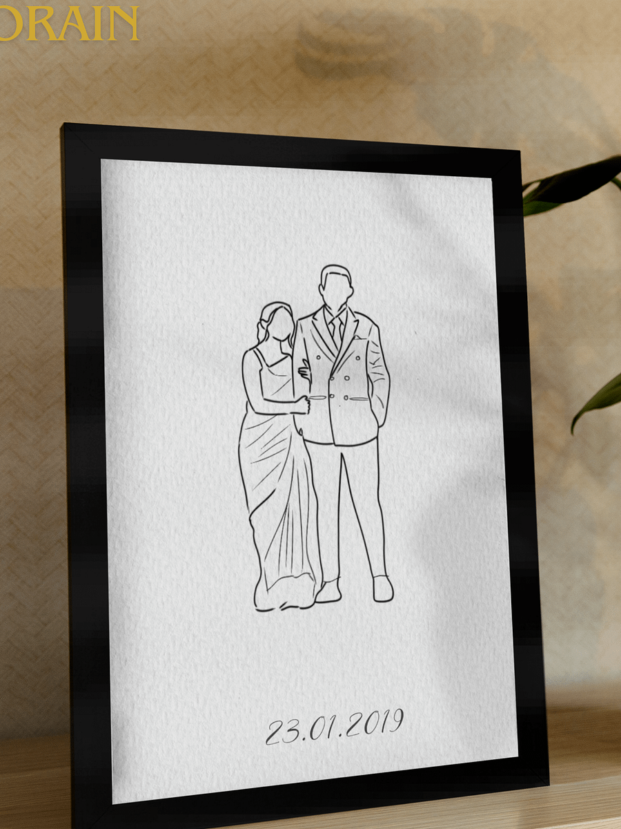 Custom line Art Portrait from Photo product image (2)
