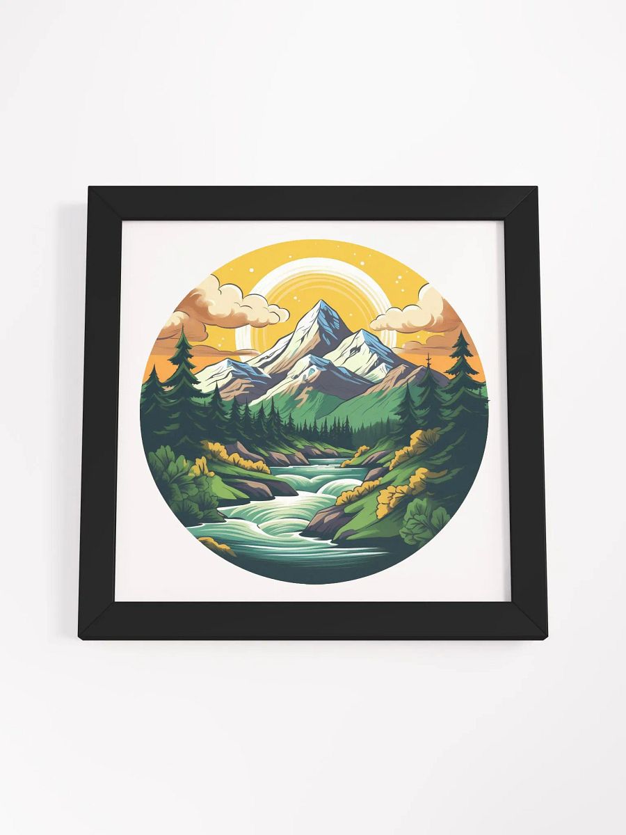 morning mountains framed print product image (4)
