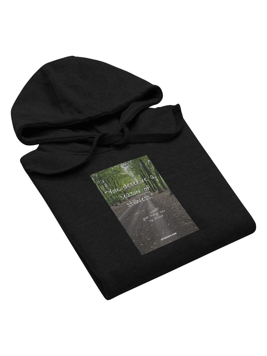 "You deserve a season of stillness." Cotton Heritage Unisex Premium Hoodie product image (4)