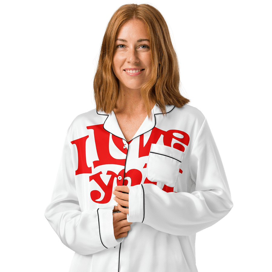 Playful Love All-Over Print Pajama Top product image (3)