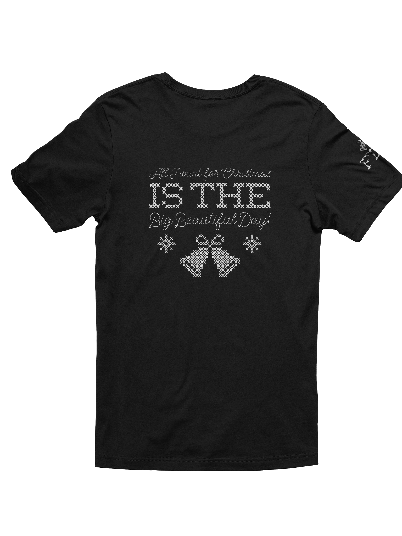 All I Want For Christmas Cross-Stitch Tee | Bella+Canvas product image (2)