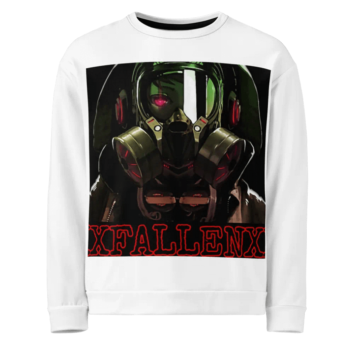 XFALLENX Futuristic Gas Mask All-Over Print Sweatshirt product image (1)