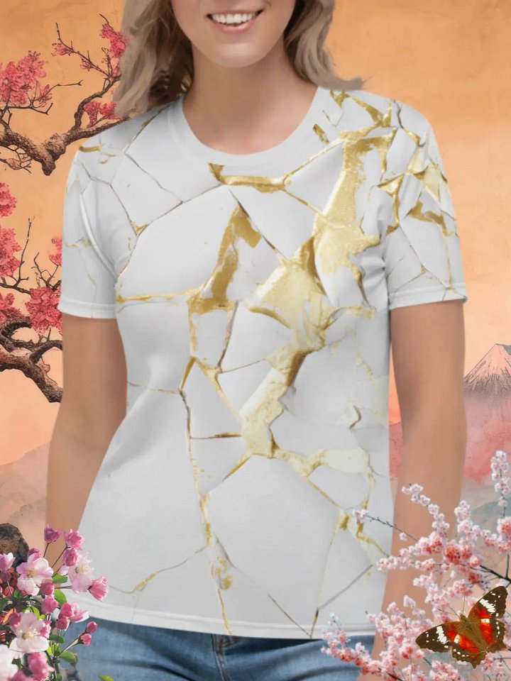 Elegant White & Gold Kintsugi product image (1)