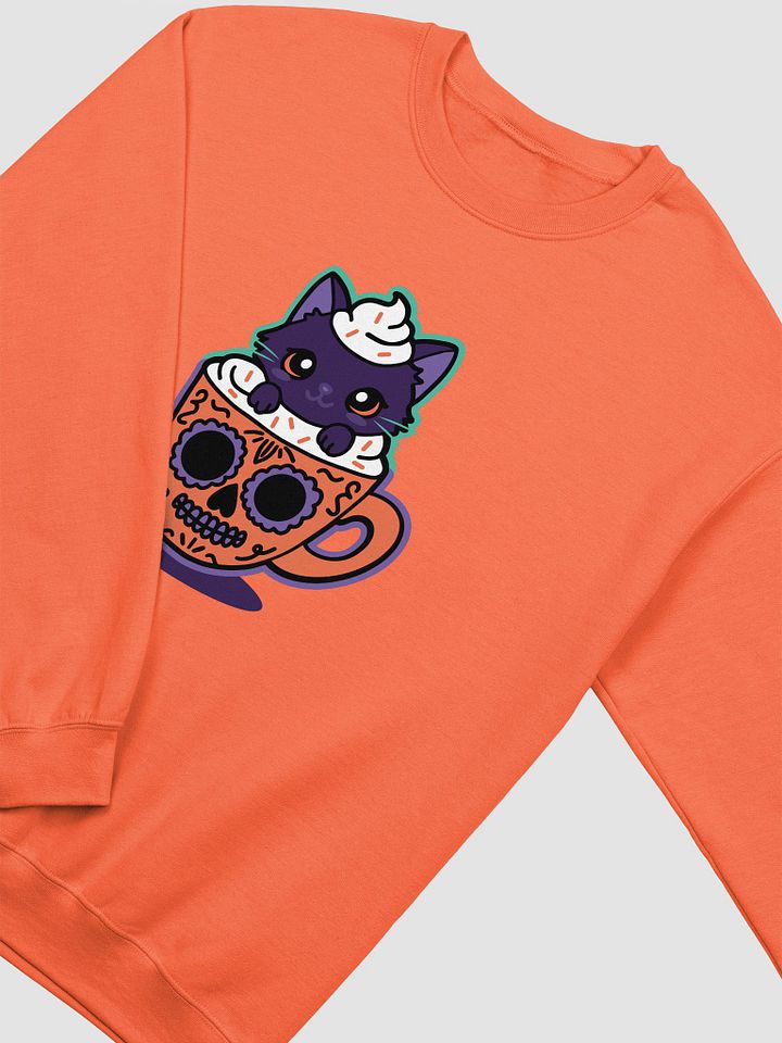 Sugar Skull Kitten Mug Classic Crewneck Sweatshirt product image (2)