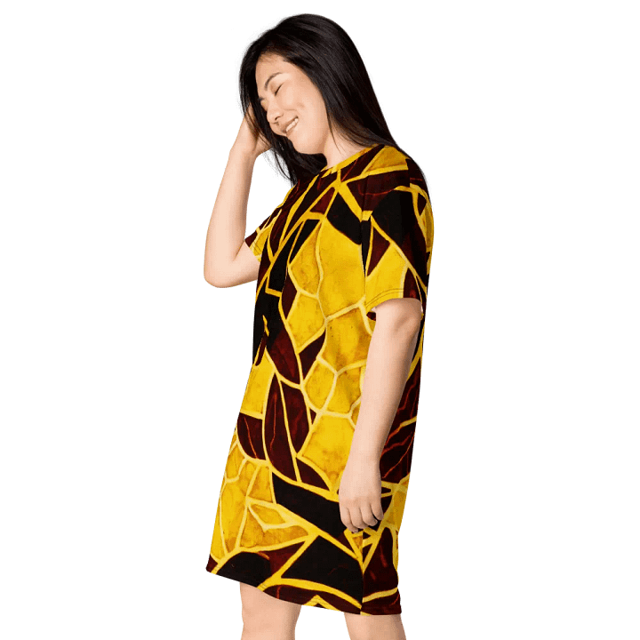 Abstract Leaves T Shirt Dress product image (1)