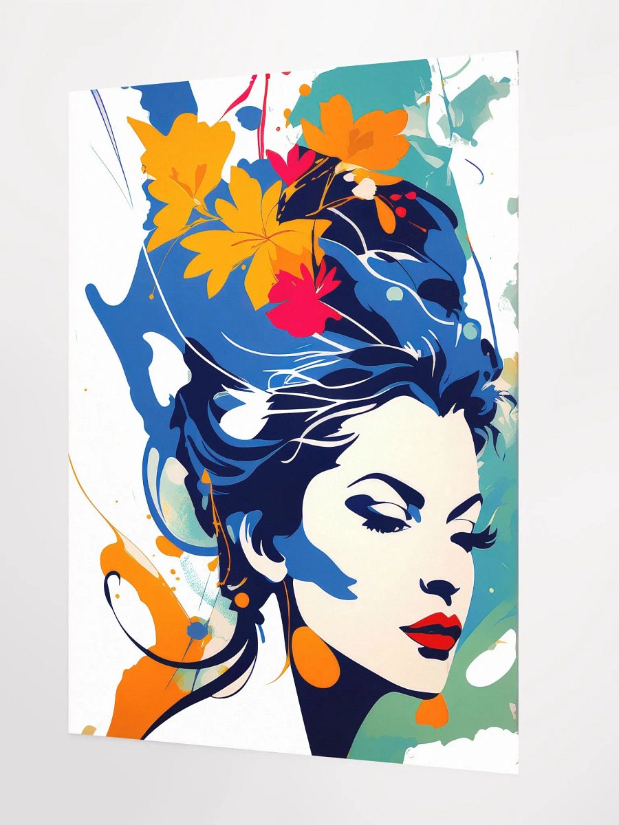 Abstract Woman v2 - Vintage Style Poster - Girly - Medium Size 18x24 Inches product image (2)