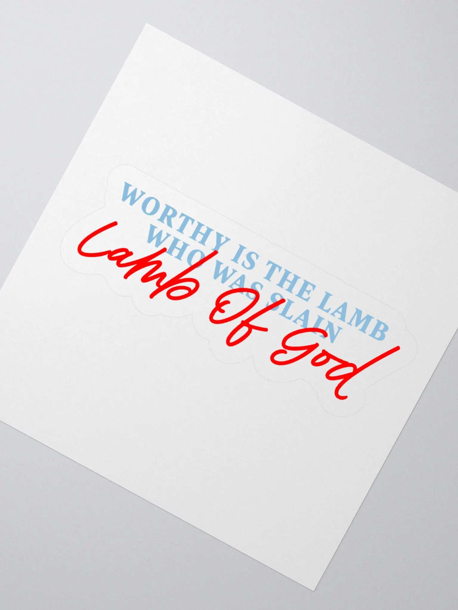 'Worthy Is The Lamb' sticker product image (2)