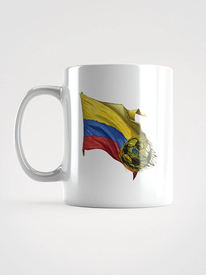 Colombian Flag Soccer Ball Mug product image (1)