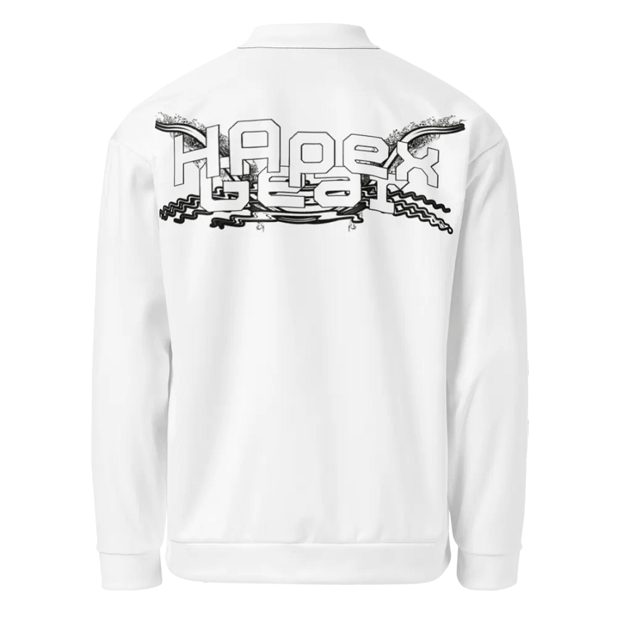 Bomber Jacket - White - White HApex Gear White Logo product image (3)