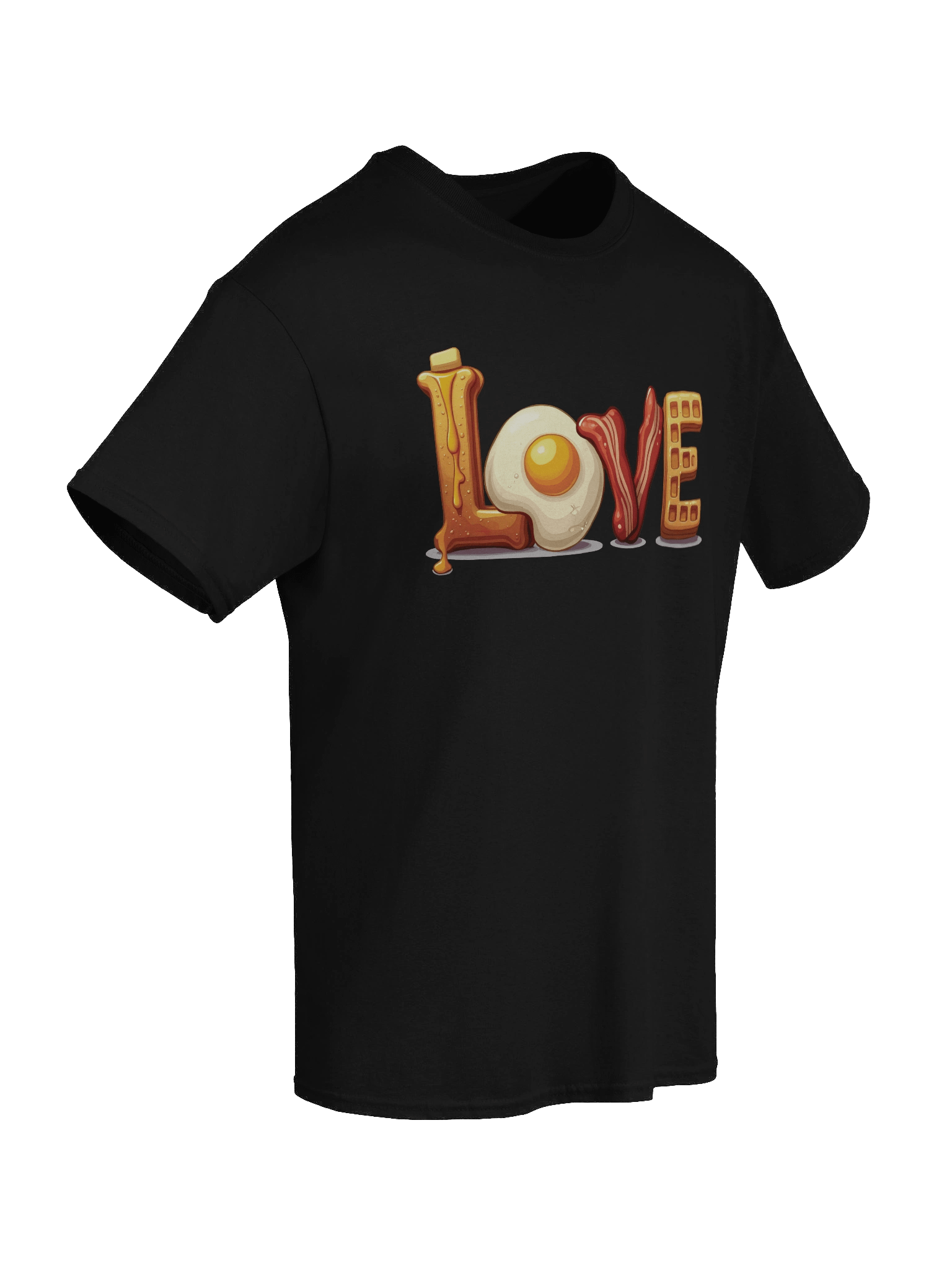 Breakfast Love Dark Version Unisex Heavyweight Graphic T-shirt product image (2)