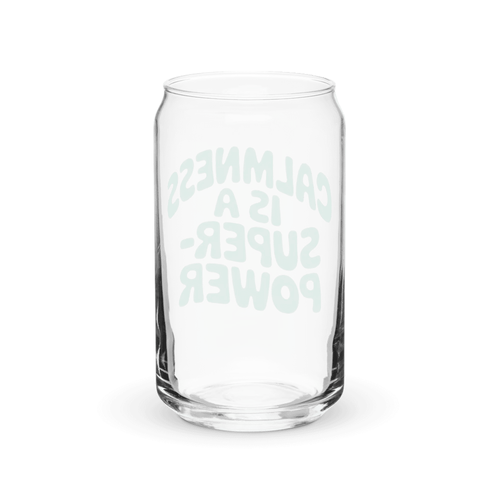 Calmness Is a Superpower Can-Shaped Glass product image (6)