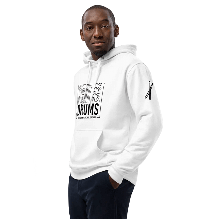 DRUMS Premium White Hoodie product image (1)