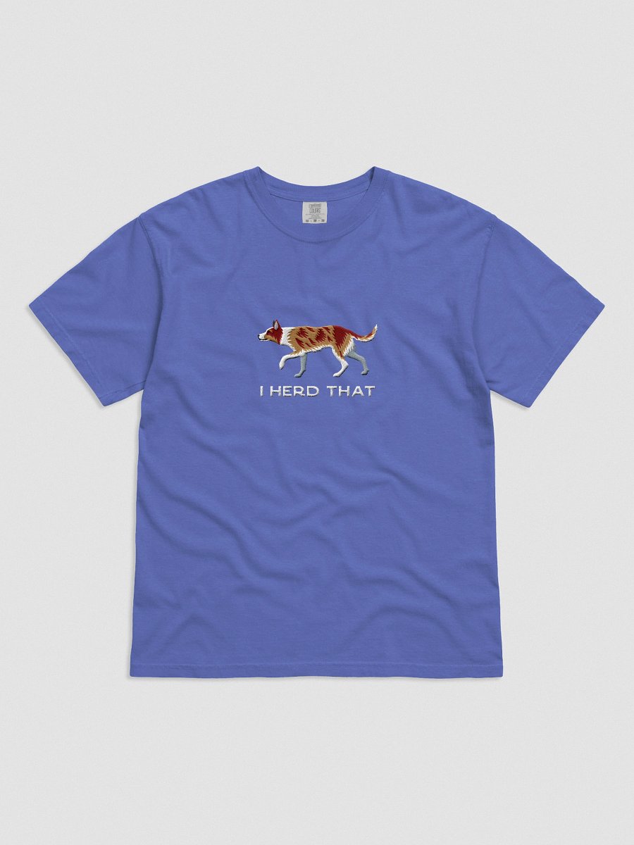 I Herd That T-Shirt(Embroidered) of an Australian Koolie(Red Merle Tricolor) product image (31)