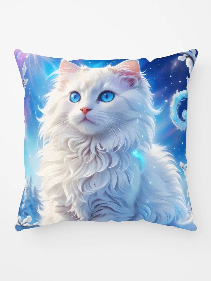 The Fluffiest Winter Kitten Pillow product image (1)