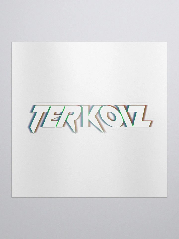 TERKOIZ RGB SHIFTED LOGO STICKER product image (1)