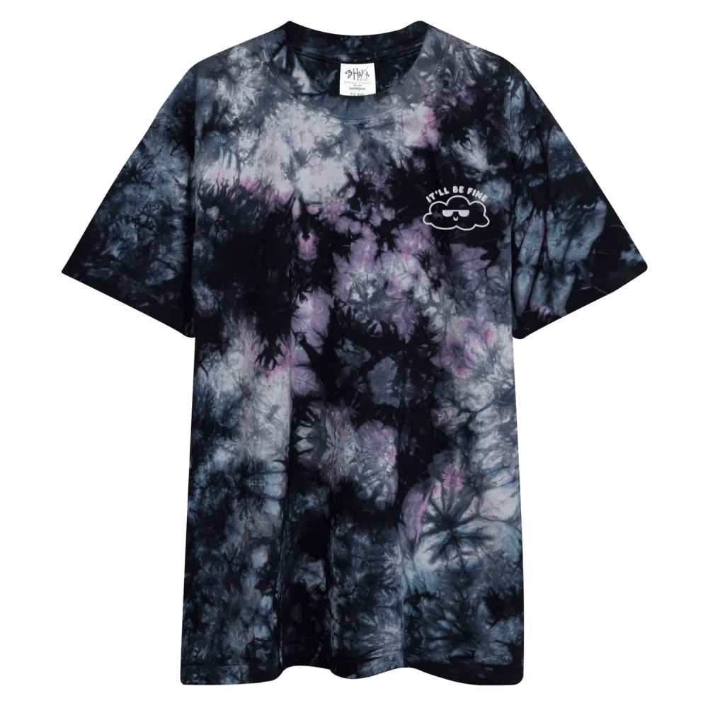 It'll Be Fine Tie Dye - dark (embroidered) product image (4)