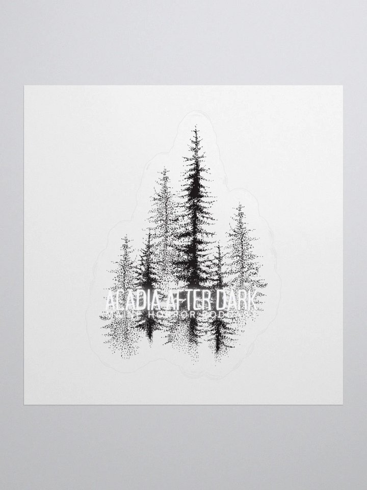 Acadia After Dark Trees Logo Sticker product image (2)
