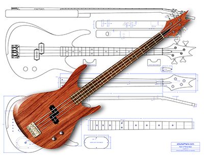 Horn O Plenty 4 String Bass Guitar Plan product image (1)
