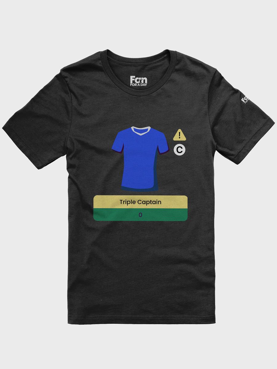 Blue Triple Captain Fantasy Football T-shirt product image (1)