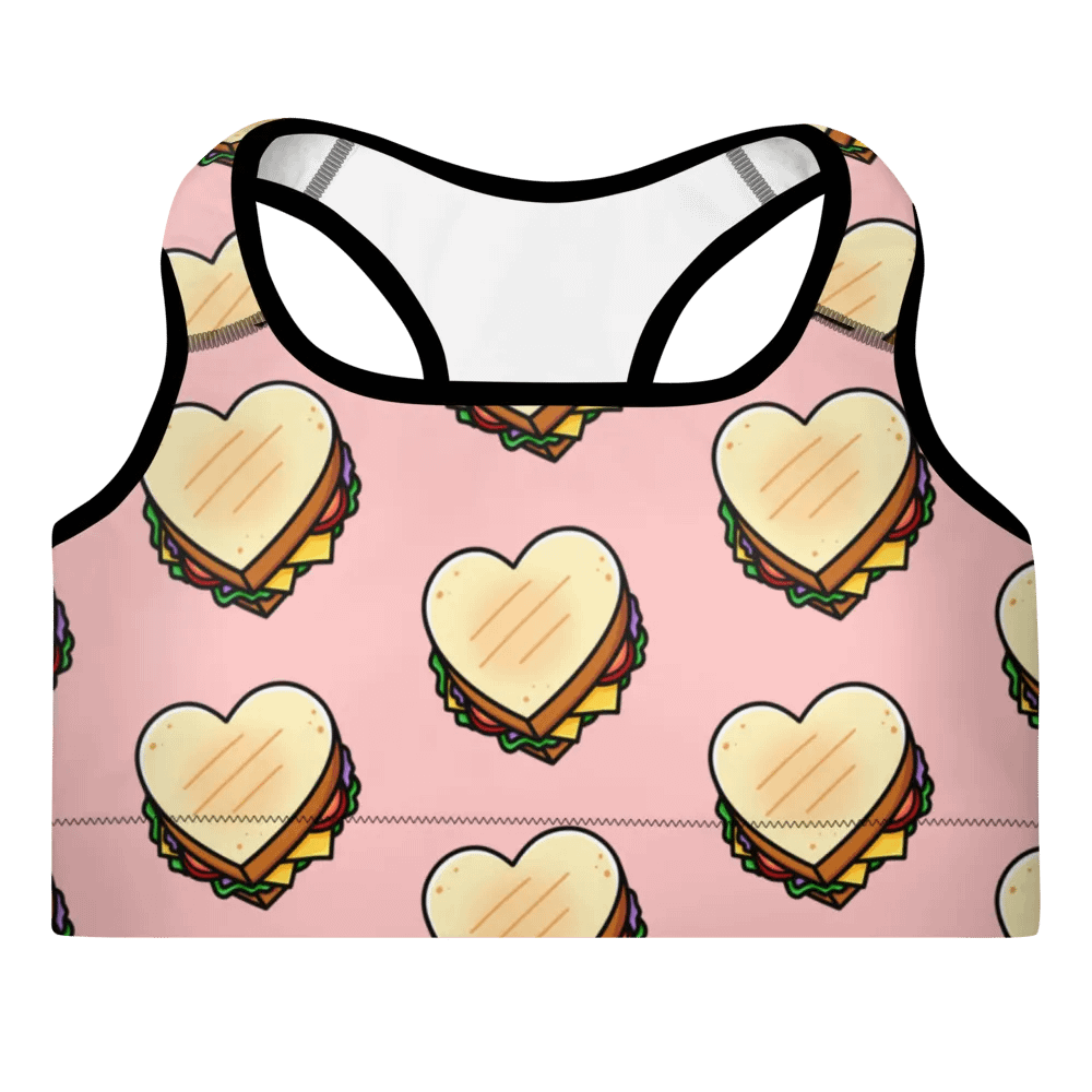Heart Sandwich Padded Sports Bra product image (3)