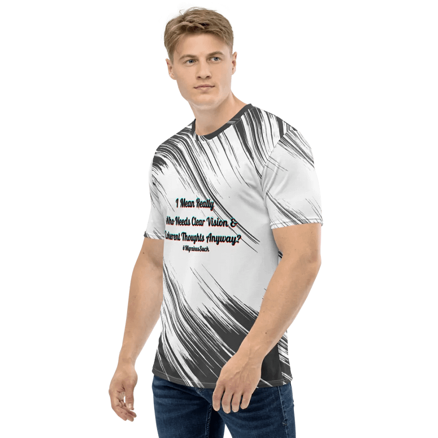 Migraines, Who Needs Clear Vision, White Graphic Tee product image (3)