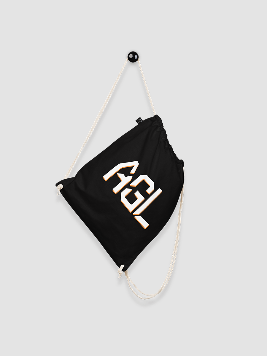 AGL Text Organic Cotton Drawstring Bag product image (3)
