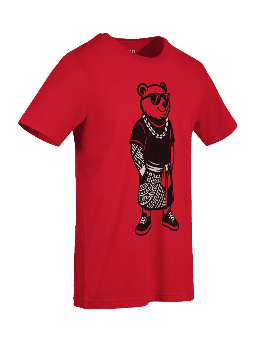 Urban Island Bear Tee – Samoan Streetwear T-Shirt with Tribal Lavalava Design | ASP Apparel product image (9)